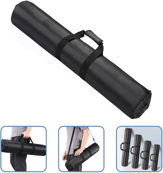 Foam Padded Tripod Carrying Bag with Shoulder Strap 65cm Thick Sturdy Equipment Storage Case for Outdoor Photography Light Stand Monopod