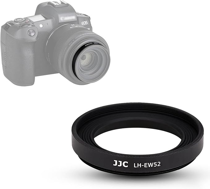 JJC EW-52 Lens Hood Reversible Lens Shade Cover for Canon RF 35mm f/1.8 Macro is STM Lens, Replace Canon EW-52 Lens Hood, Provide Lens with Extra Protector