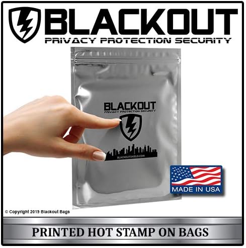 BLACKOUT Faraday Cage EMP Bags Premium Ultra Thick 20pc Prepping Kit Laptops Tablets Smartphones Hard Drives