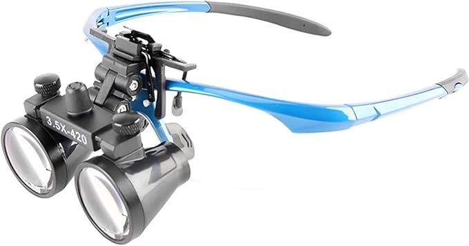 SGOE 3.5X Binocular Loupe with Metal Clip - Magnifying Loupe for Glasses
