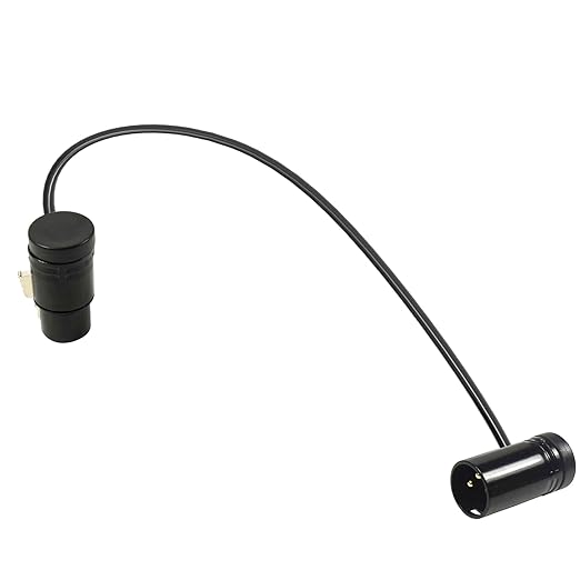 HQRP 2-Pack 3-Pin XLR Female to 3-Pin XLR Male Adjustable-Angle Low-Profile Cables Compatible with Sound Devices 302, 552, 633, 688, 788T Mixer/Recorder