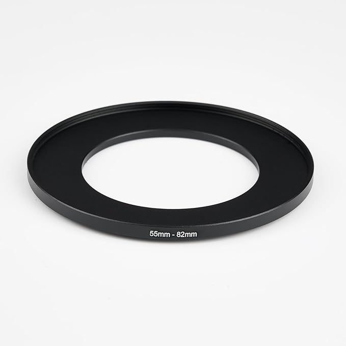55mm to 82mm Step-Up Ring Filter Adapter,for All Brands UV ND CPL, Metal Ring Step-Up Rings Adapter Filter (55mm-82mm)
