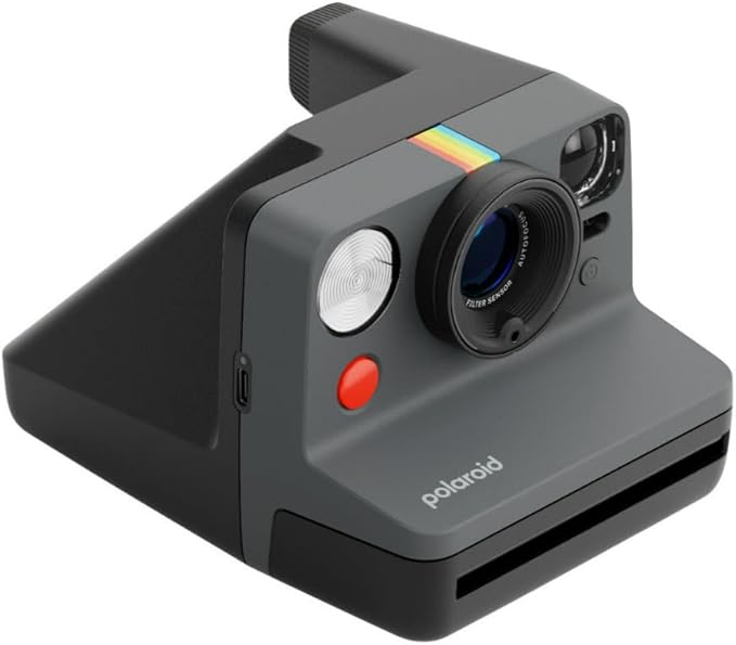 Polaroid Now Gen 3 Instant Camera, Black + Color Film Bundle (8 Photos)