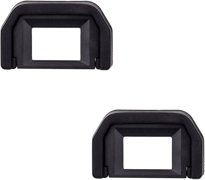 JJC 2-Pack Camera Eyecup Eyepiece Eye Cup for Canon EOS Rebel T6 T7 T5 T3 T100 4000D SL3 SL2 SL1 T8i T7i T6s T6i T5i T4i T3i T2i T1i XSi XTi XT XS Camera,Replaces Canon Ef Eyecup Eyepiece