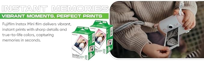 Fujifilm Instax Mini Instant Daylight Film for Instant Camera with USB and PixiBytes Microfiber Cleaning Cloth... (3 x Twin Packs + USB)