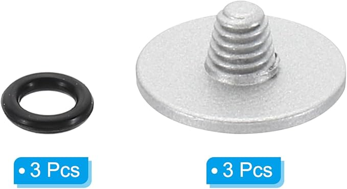 PATIKIL Camera Shutter Button, 3 Pack Soft Shutter Release Button Pure Copper Camera Button Convex Suitable for Nikon for Fujifilm for Leica DSLR/SLR Camera, Silver