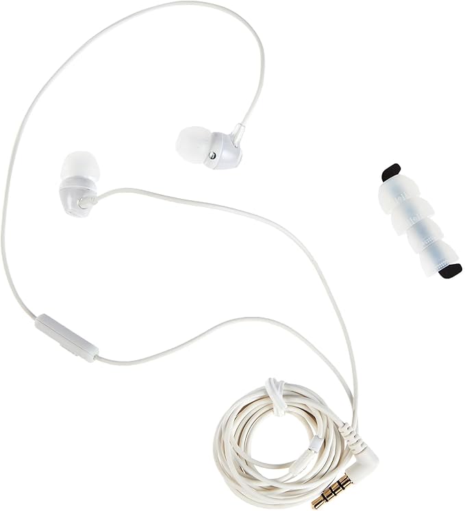 Sony MDREX15AP in-Ear Earbud Headphones with Mic, White
