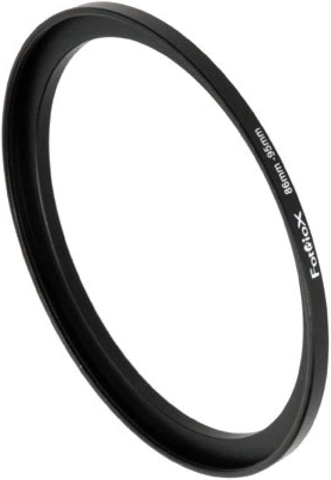 Fotodiox Metal Step Up Ring, Anodized Black Metal 86mm-95mm, 86-95 mm