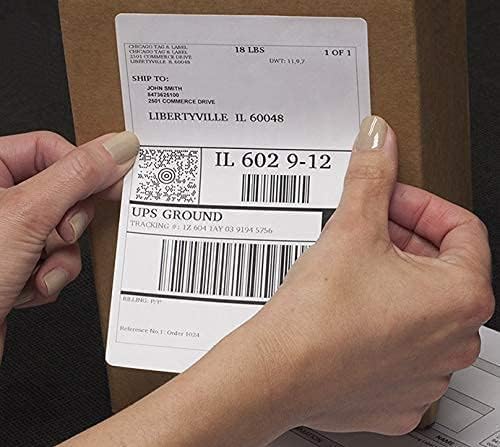 LabelMore 8.5 x 11 Full Sheet Sticker Label for Laser & Inkjet Printers, 10000 mailing Shipping Labels, White