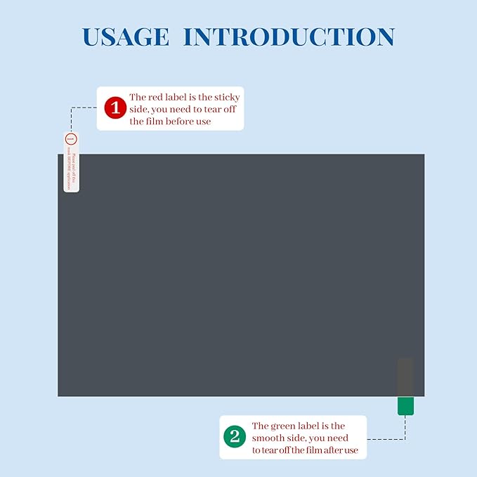 Polarizing Film, 2 Pcs Pack LCD Polarized Film, with Cleaning Kit, Adhesive Polarizer Size 7.9 X 11.9 in, Suitable for Various LCD Screen Repair and Physics Education