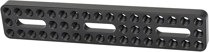 CAMVATE Camera Baseplate Extension Long Cheese Plate with Multiple 1/4"-20 Thread Holes for DLSR Camera DIY Setup - 3037