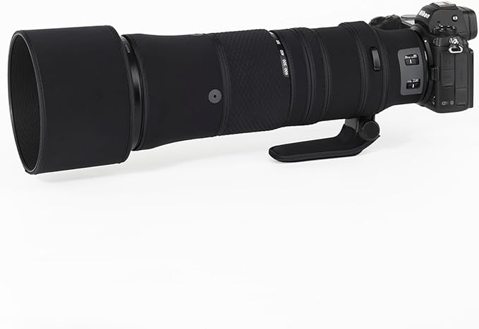 CHASING BIRDS Lens Camouflage Waterproof Coat for Nikon Z 180-600mm f/5.6-6.3 VR Rainproof Lens Protective Cover Version IV (Classic Black, with 1.4X TC)