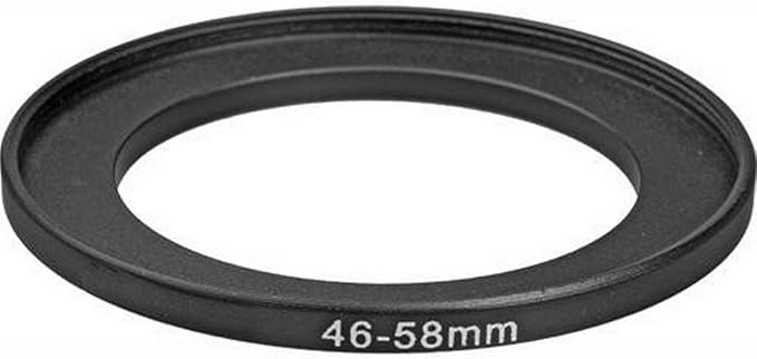 Fotodiox Metal Step Up Ring, Anodized Black Metal 46mm-58mm, 46-58 mm