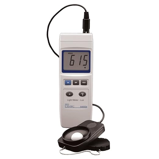 Sper Scientific Light Meter Lux 840006 - Accurate Lux Meter with LCD Display for LED and Photometric Measurements - 2 pc