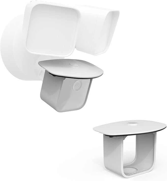 TIUIHU Sun Rain Shade Camera Cover Compatibility with Blink Wired Floodlight Camera (White)