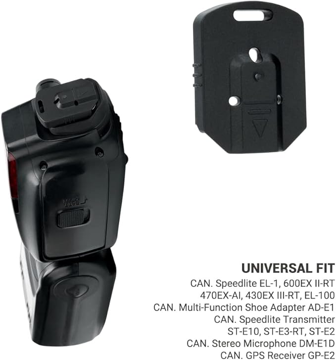 JJC 2PCS Flash Hot Shoe Cover Cap for Canon Flash Speedlight 270EX II 580EX II 430EX III-RT, ABS Flash Shoe Mount Protector with Self-Locking Function