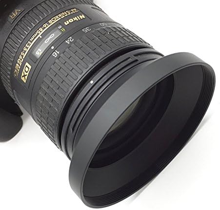 SIOTI 72mm Lens Hood, Oxidation Matte Anti Reflective Treatment, Aluminum Alloy, with 1 * 82mm Lens Cap, Compatible with Sony/Canon/Nikon/Fuji etc >16mm Camera Lens