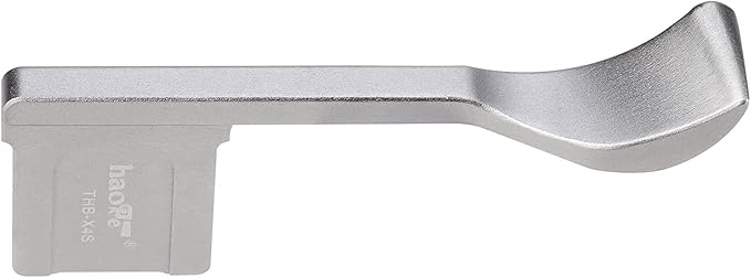 Haoge THB-X4S Hand Grip Metal Hot Shoe Thumb Up Rest for Fujifilm Fuji X-E4 Camera Silver