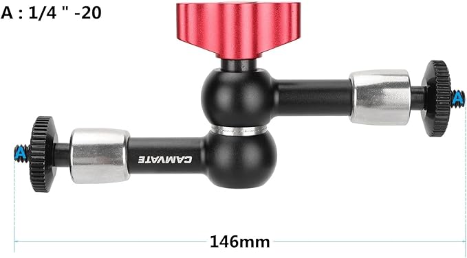 CAMVATE 5.7" Articulating Magic Arm V1(Red，147mm) - 1481
