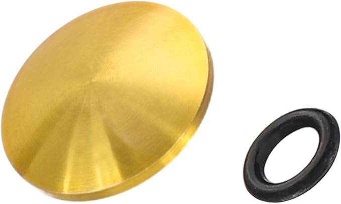 PATIKIL Camera Shutter Button, 10mm Convex Surface Shutter Release Button Pure Copper Camera Buttons for Nikon for Fujifilm for Leica DSLR/SLR, Gold