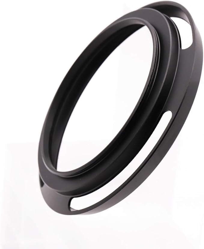 62mm Hollow Lens Hood 62mm Screw in Curved Vented Lens Hood 62mm Metal Lens Hood for 62mm Lens Hood Wide(Black)