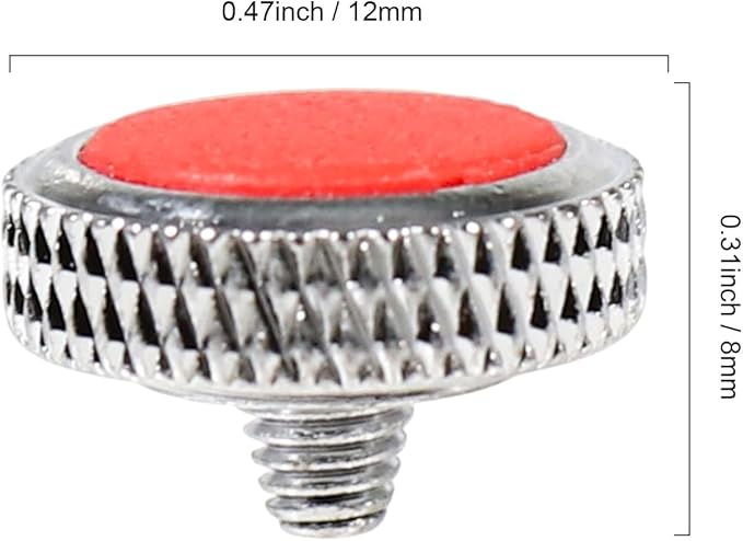 Shutter Button for Fujifilm X-T5, Soft Shutter Release Button for Fujifilm X100VI XPRO3 X100T XE4 XT20 XT50 XT3 XT4 XT30II Cameras (Silver + Red Surface)