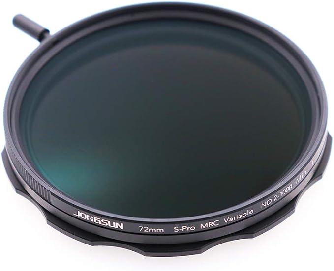 JONGSUN 72mm Variable ND Filter, S-Pro MRC 16 Layers Nano Coatings, More Than 10 Stop ND2-ND1000 Stepless Adjustment Graduated, Lens Cloth Kit,Camera Neutral Density Filter