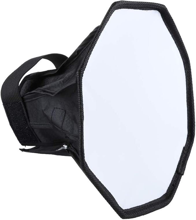 Flash Diffuser Light, TzezFoz Portable Camera Flash Softbox 8inch Mini Soft Flash Light Diffuser for Speedlight Macro Jewelry Insect Photography Accessories
