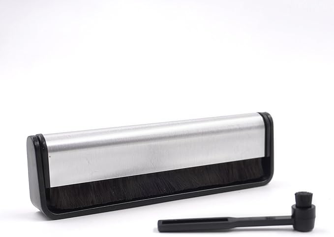 Record Cleaner Brush, Ultra Carbon Fiber Record Cleaner, Anti-Static Gentle Record Cleaning Tools with Record Player Needle Cleaning Brush, Record Player Accessories