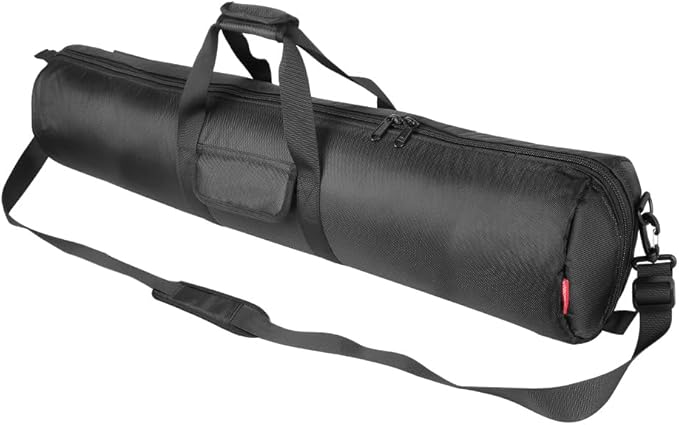 HEMMOTOP Tripod Carrying Case, 39x8.3in All Sides Thick Padded Tripod Bag with Shoulder Strap and Handle, Heavy Duty Light Stand Bag with Two Zippered Pockets for Pool Cue, Speaker Stand -R10021