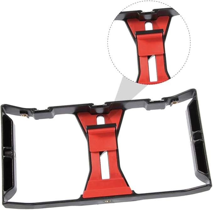 Smartphone Rig for Video Recording Handheld Phone Frame Holder Cold Shoe Mounts Compatible Cell Phones for Filmmaking and Live Streaming