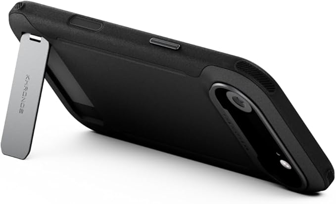 Tilta Khronos Lite Case Compatible with iPhone 17 Air - Black | Lightweight Protective Design | Integrated Kickstand | Magnetic Back Plate for Accessories | Reinforced Corners & Metal Lens Frame