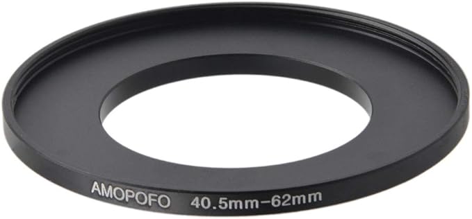 40.5mm to 62mm Camera Filter Ring/40.5mm to 62mm Step-Up Ring Filter Adapter for 62mm UV, ND, CPL Filter,Metal Step-Up Ring