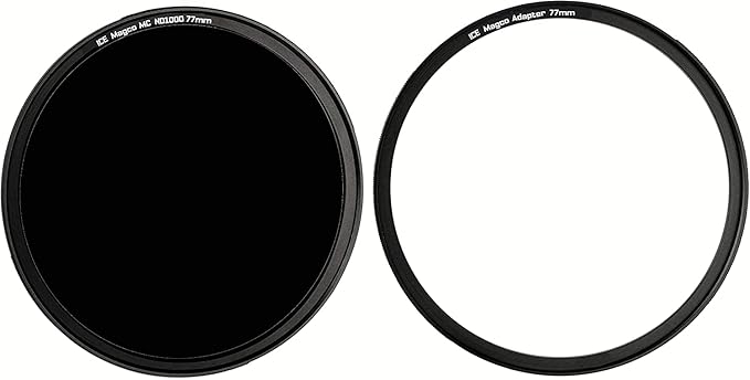 ICE Magco 77mm MC Slim Magnetic ND1000 10 Stop ND Neutral Density Filter Optical Glass Incl Adapter