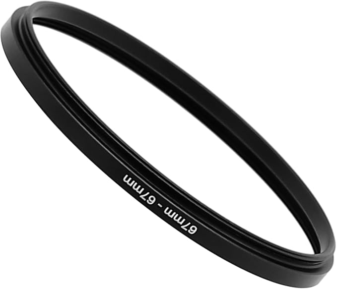 67-46/49/52/55/58/62/67/72/77/82/86/95/105mm Step Up & Step Down Rings Adapter for Camera Lens and Filters 67-67 Filter Adapter Ring 67mm Lens to 67mm Filters