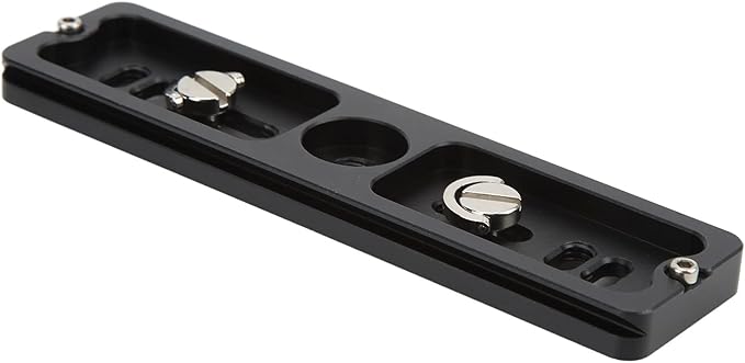 Quick Release Plate with 1/4 Inch Screw and D Ring, Arca Swiss Standard QR Plate for Camera Tripod Ball Head, Aluminum Alloy with Anti - Slip Rubber Pads (150mm)