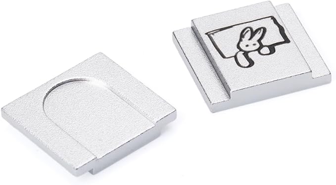 Camera Metal Hot Shoe Cover Protector Cap Cute Compatible for Fujifilm X100VI X100V X-M5 X-E5 X-T4 X-T3 for Leica Q Q3 (Rabbit)