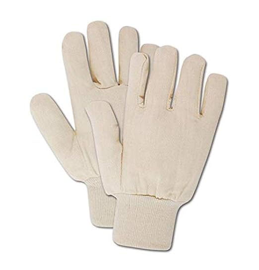 MAGID MultiMaster Ambidextrous 8 oz. Clute Cut Canvas Chore Gloves, 300 Pairs, Size Men's (Fits Large) (T89R)