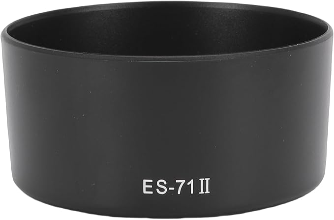 Yunseity Lens Hood for EF 50mm f1.4 USM ES-71II Black ABS Bayonet Mount Shade Compatible with 58mm Filter Protector for 50mm f1.4 Lens