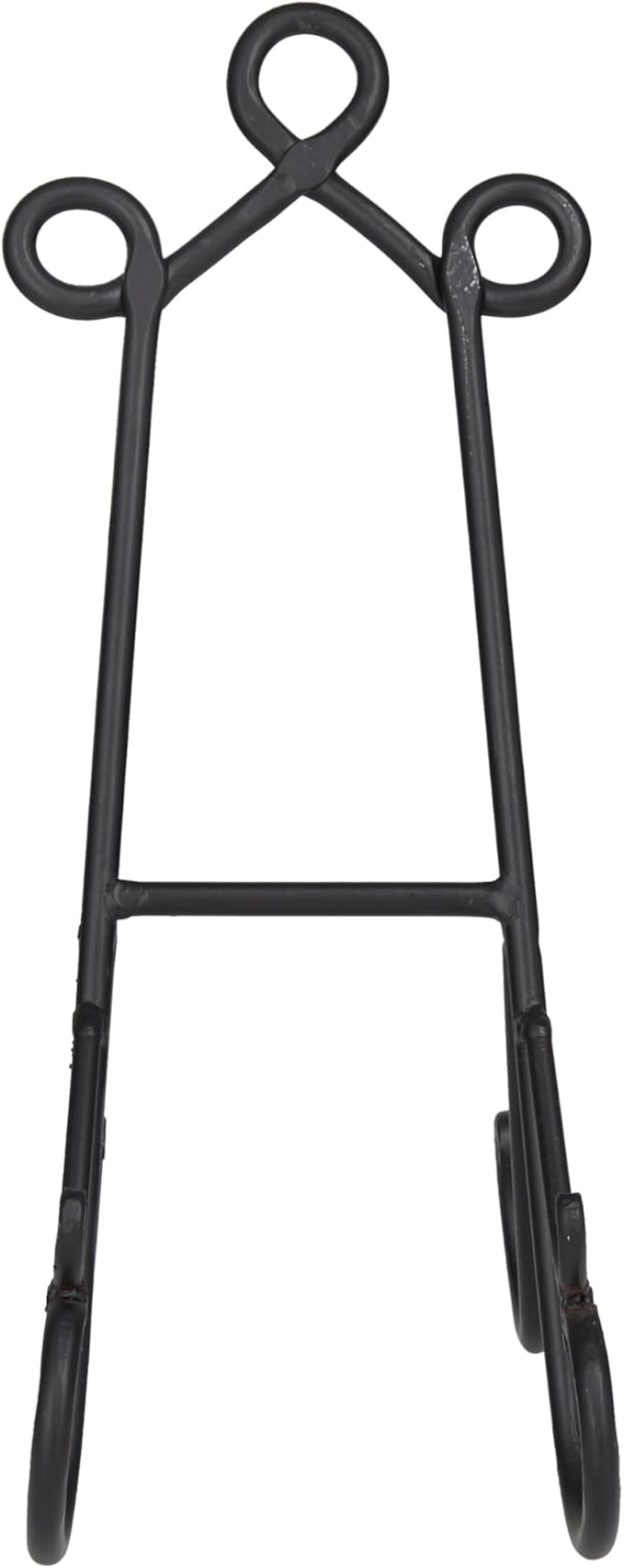 Deco 79 Metal Display Easel Scroll Tabletop Easel, Display Stand 6" x 10" x 14", Black