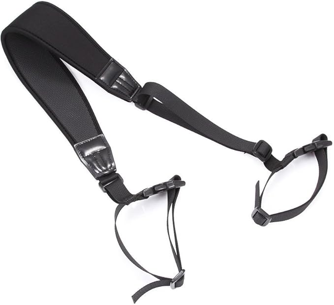 FocusFoto PRO Adjustable Padded Neoprene Shoulder Neck Strap Carrying Belt for Manfrotto BENRO Tripod Monopod Light Stand with Two Quick-Release Loops (Black)