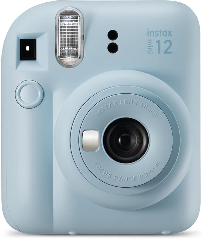 Fujifilm Instax Mini 12 Instant Film Camera Bundle with Accessories (Pastel Blue)