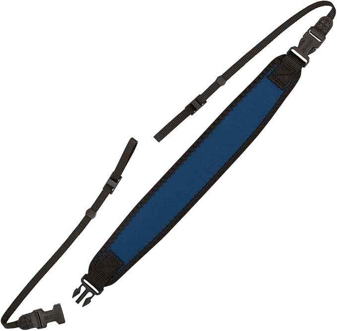 OP/TECH USA Classic Strap (Navy) – Neck & Shoulder Strap for Camera and Binocular Use with Adjustable Design for Comfort and All-Day Carry - Made in USA