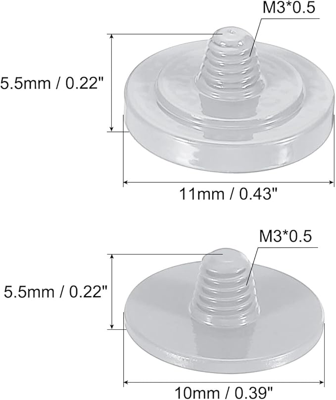 PATIKIL Camera Shutter Button, 4 Pack Soft Shutter Release Button Pure Copper Camera Button suitable for Nikon for Fujifilm for Leica DSLR/SLR Camera, Silver