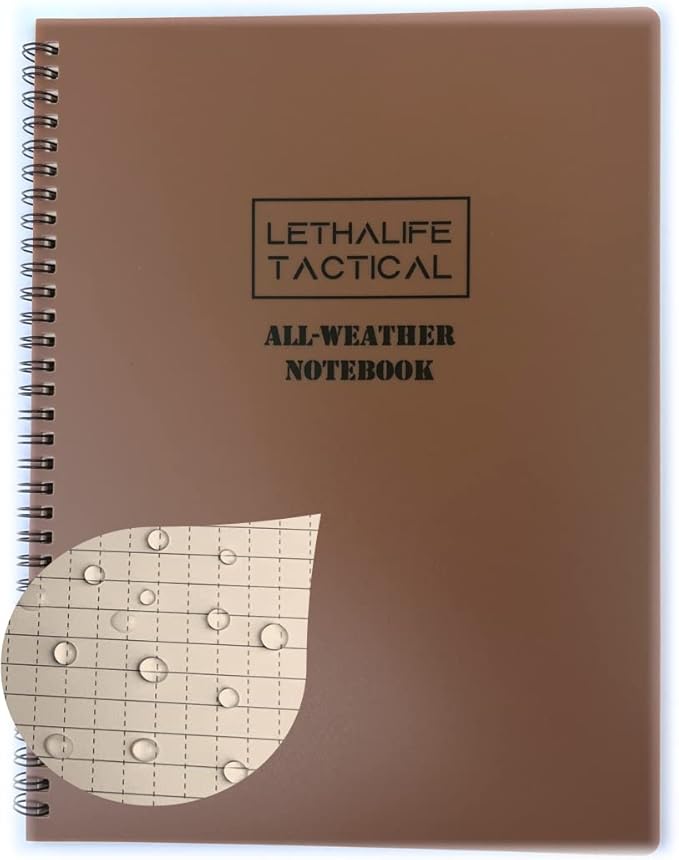8.5x11 inch All Weather Notepad Writing Pad (Coyote Brown)