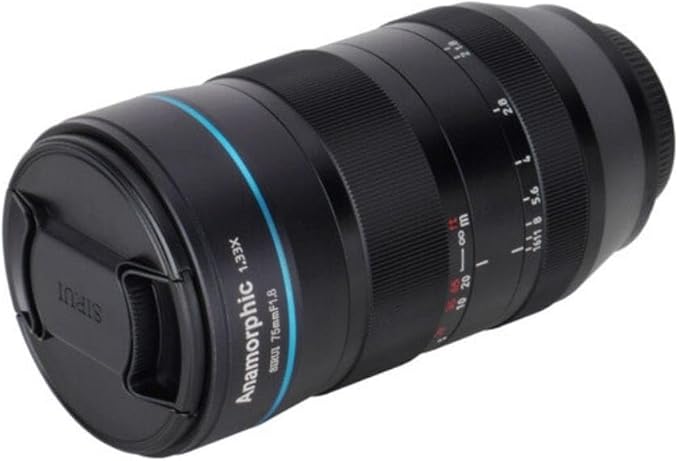 SIRUI 75mm F1.8 1.33X APS-C Anamorphic Lens for X Mount, Blue Flare