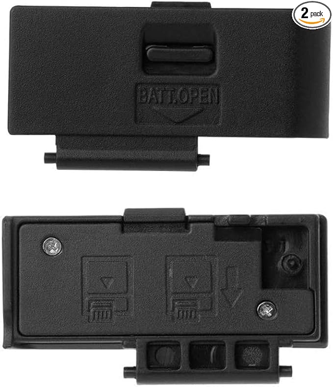 Battery Door Cover Lid Cap Replacement Repair Part for Repair EOS 600D Digital Camera Repair Part (2Pcs)