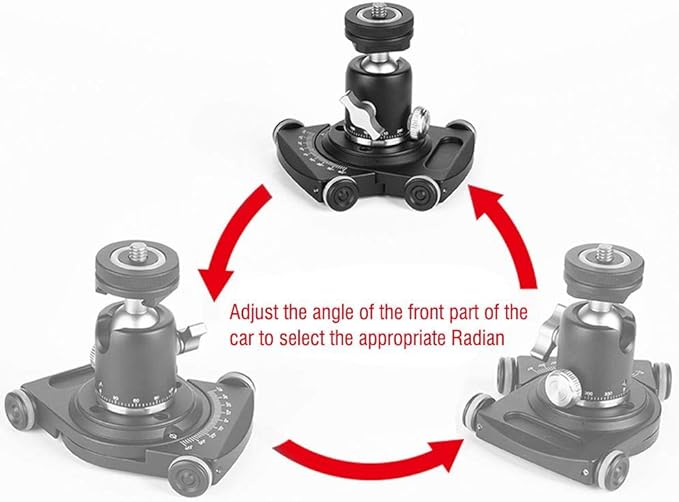 Yoidesu Camera Table , Skater , Camera Slider , Mobile Rolling Slider Car Skater Video Track Rail with 360 Degree Swivel,Mini Ball Head,DSLR Rig Film Camera