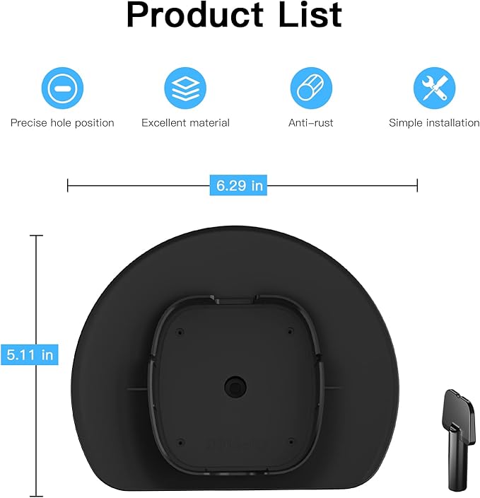 Sun Rain Shade Cover Compatible only with Spotlight Camera Pro（1-Pack，Black）
