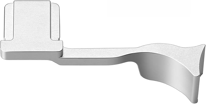 Metal Thumb Grip with Hot Shoe Cover for Leica Q3, Q3 (43) Camera Hot Shoe Thumb Hand Grip Photography Accessories (Silver)